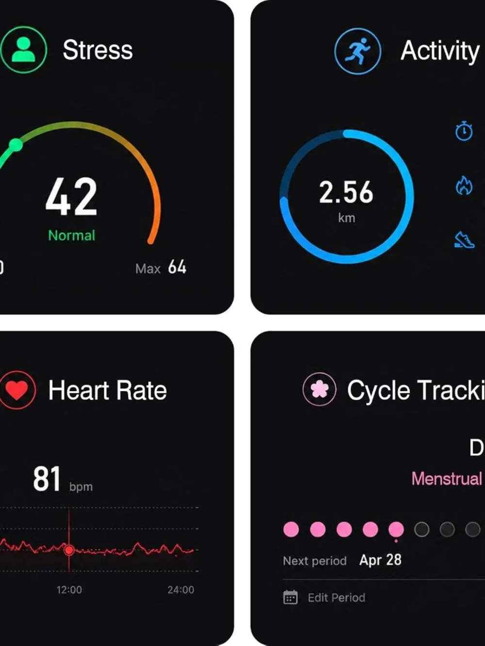 Screenless Fitness Tracker for Men Women, for iOS & Android